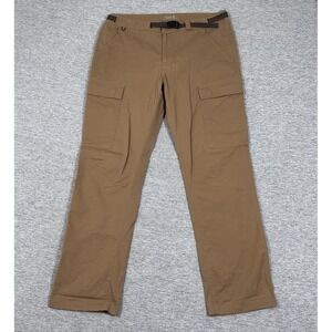 Roark Pants Mens 36x32 Brown Campover Cargo Ripstop Belted Stretch Outdoor